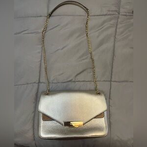 Sandro Paris silver purse